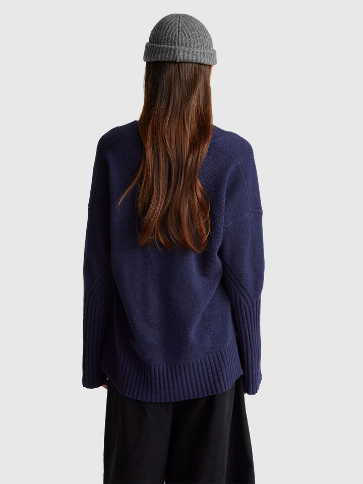 V NECK SWEATER L/S Women image number 2